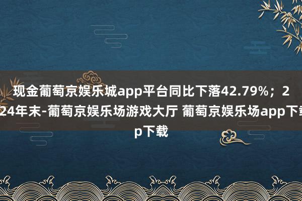 现金葡萄京娱乐城app平台同比下落42.79%;2024年末-葡萄京娱乐场游戏大厅 葡萄京娱乐场app下载