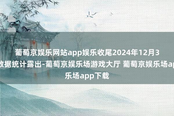 葡萄京娱乐网站app娱乐　　收尾2024年12月31日的数据统计露出-葡萄京娱乐场游戏大厅 葡萄京娱乐场app下载